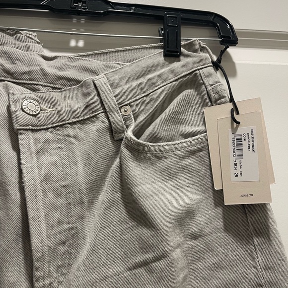 Agolde Criss Cross Straight Jeans - Picture 5 of 7